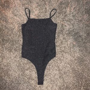 Black / Grey Shimmer Bodysuit
